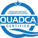 QUADCA certification badge for air duct cleaning services in Kansas City.